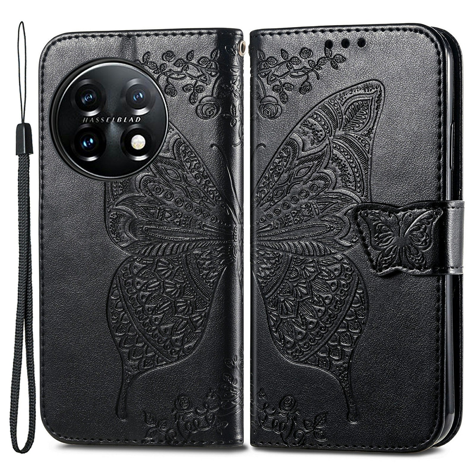 For OnePlus 11 5G PU Leather Shockproof Phone Case Imprinted Butterfly Flip Stand Wallet Cover For OnePlus 11 5G PU Leather Shockproof Phone Case Imprinted Butterfly Flip Stand Wallet Cover